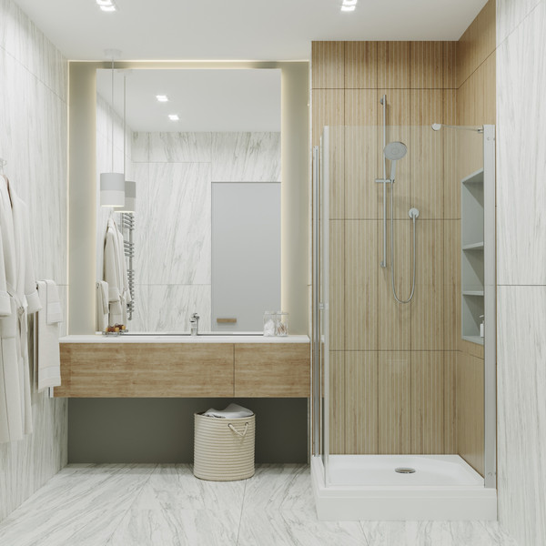 Изображение товара Душевой уголок Triton Форта-Хром 90x90 (с поддоном)