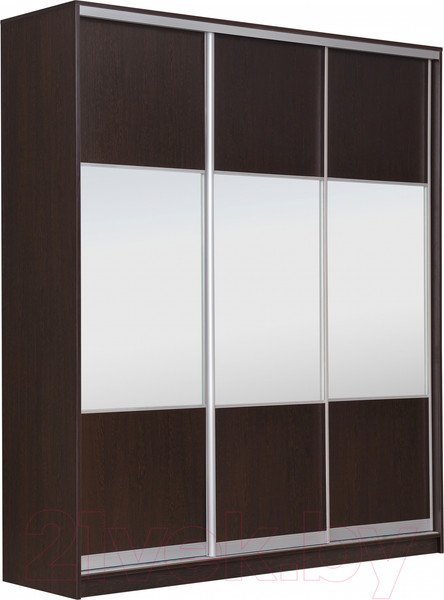 Изображение товара Шкаф-купе Рэйгрупп 176 VVX Elgon РГ-09.01 (венге/хром)