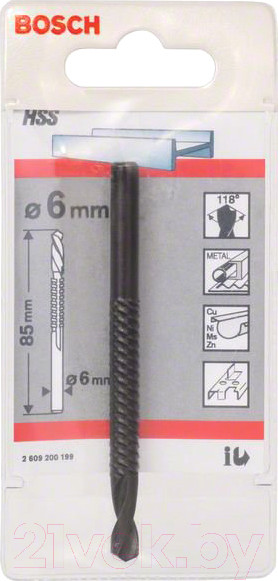 Изображение товара Сверло Bosch 2.609.200.199