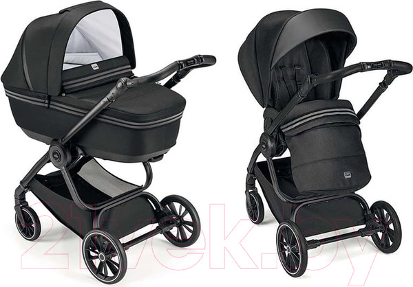 Изображение товара Детская универсальная коляска Cam Milano 2 в 1 / KMPLART978-T559 (темно-серые полосы)