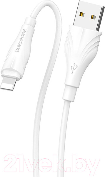 Изображение товара Кабель Borofone BX18 Lightning (3м, белый)