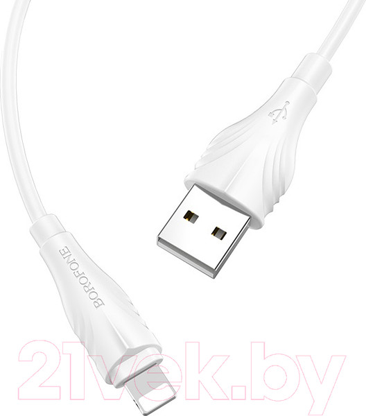 Изображение товара Кабель Borofone BX18 Lightning (3м, белый)