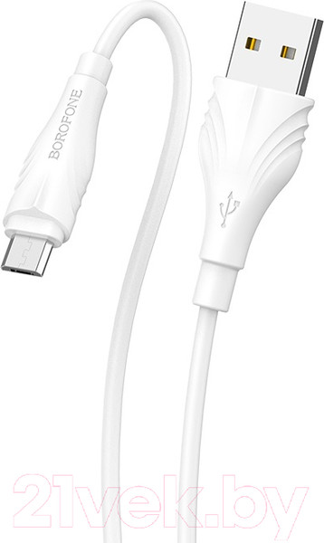 Изображение товара Кабель Borofone BX18 Micro (3м, белый)