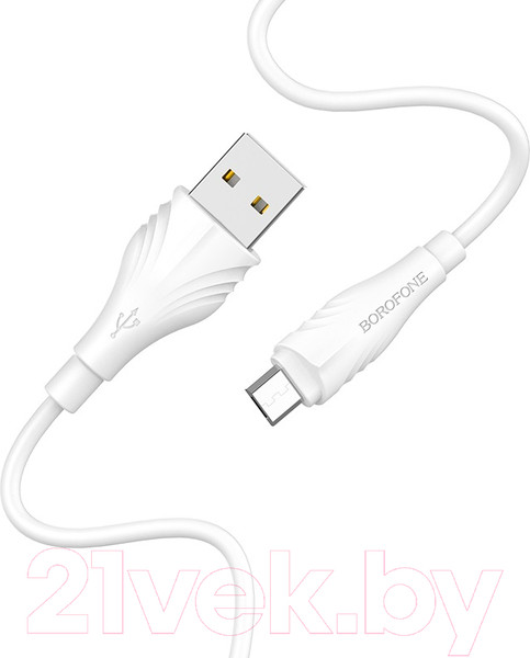 Изображение товара Кабель Borofone BX18 Micro (3м, белый)
