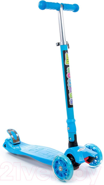 Изображение товара Самокат детский Полесье Со складной ручкой 0072C / 94384 (голубой)