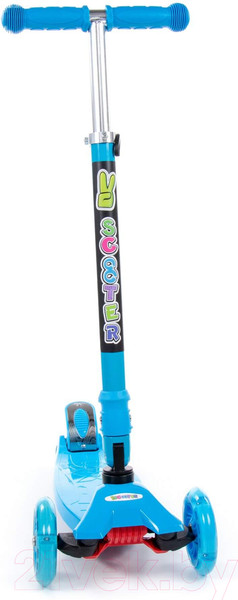 Изображение товара Самокат детский Полесье Со складной ручкой 0072C / 94384 (голубой)