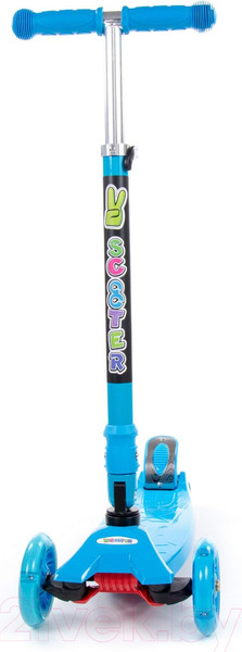 Изображение товара Самокат детский Полесье Со складной ручкой 0072C / 94384 (голубой)