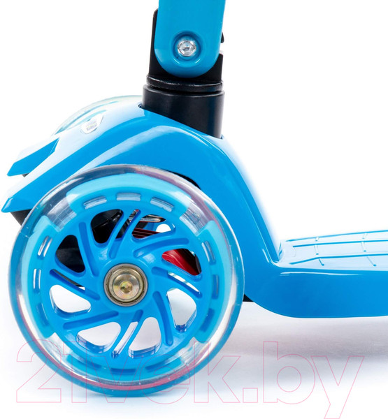 Изображение товара Самокат детский Полесье Со складной ручкой 0072C / 94384 (голубой)