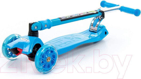 Изображение товара Самокат детский Полесье Со складной ручкой 0072C / 94384 (голубой)