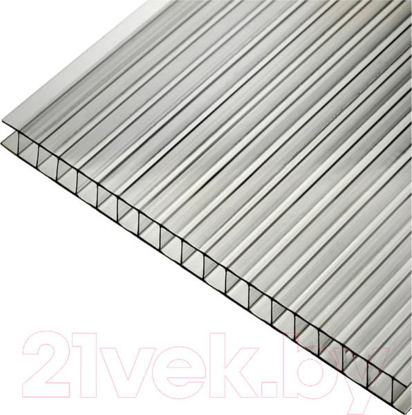 Изображение товара Сотовый поликарбонат TitanPlast Тонированный 2100x6000x6 0.77кг/м2 (серый)