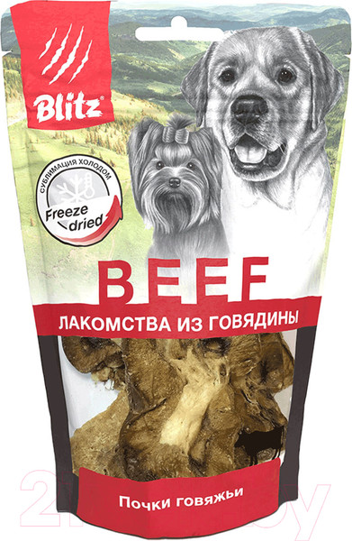 Изображение товара Лакомство для собак Blitz Pets Почки говяжьи / 4010 (60г)