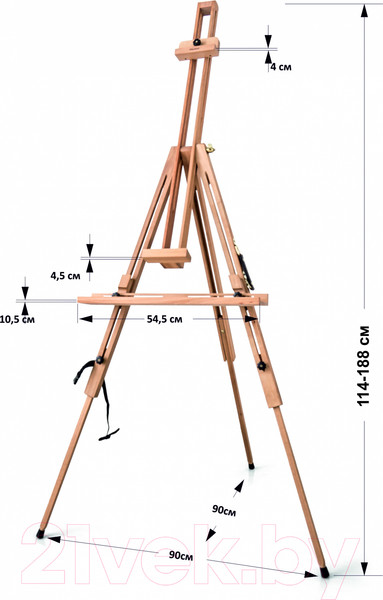 Изображение товара Мольберт Малевичъ Тренога МЛ-88 / 141088