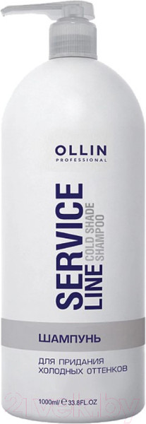 Изображение товара Оттеночный шампунь для волос Ollin Professional Service Line Для холодных оттенков и седых волос (1л)