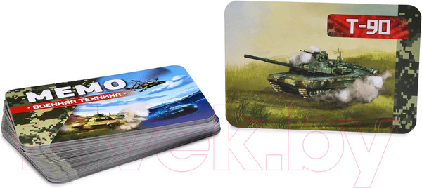 Изображение товара Настольная игра АльфаТойс Мемо Военная техника / 11404