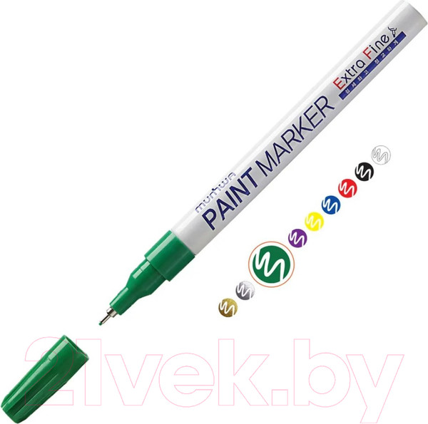 Изображение товара Маркер перманентный MunHwa Extra Fine Paint Marker / EFPM-04 (зеленый)