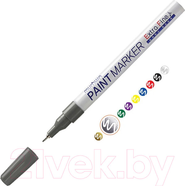 Изображение товара Маркер перманентный MunHwa Extra Fine Paint Marker / EFPM-06 (серебристый)