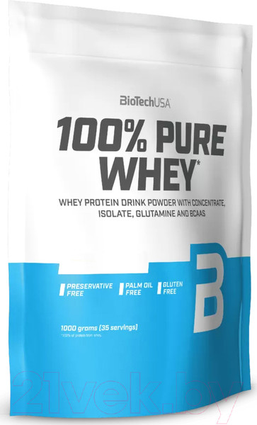Изображение товара Протеин BioTechUSA 100% Pure Whey (1кг, банан)