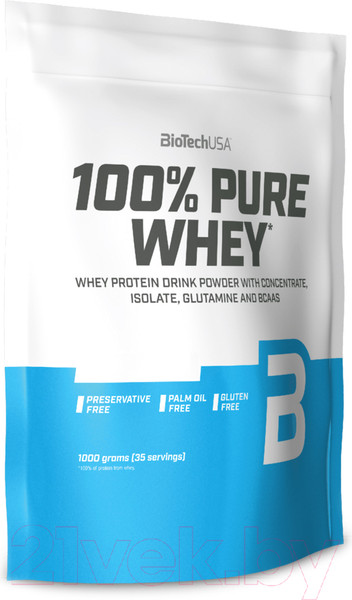 Изображение товара Протеин BioTechUSA 100% Pure Whey (1кг, малиновый чизкейк)