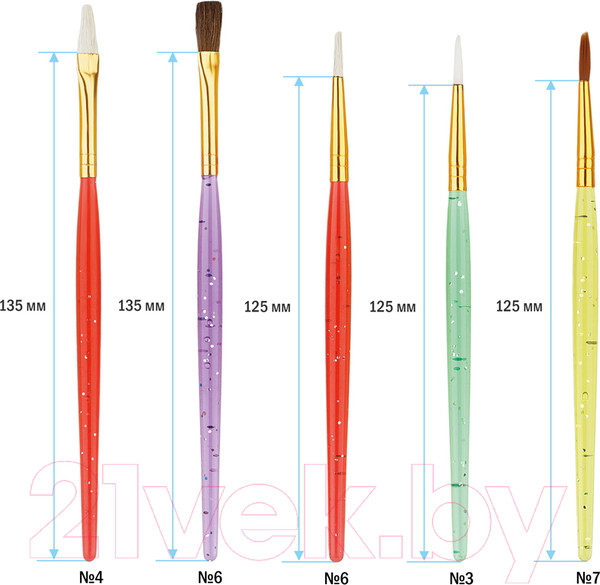 Изображение товара Набор кистей ArtSpace SB_3292 (10шт)