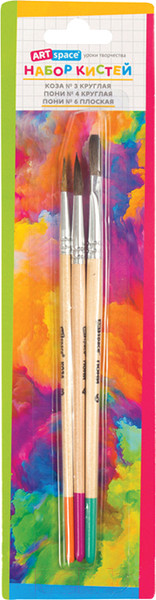 Изображение товара Набор кистей ArtSpace SB3_20380 (3шт)