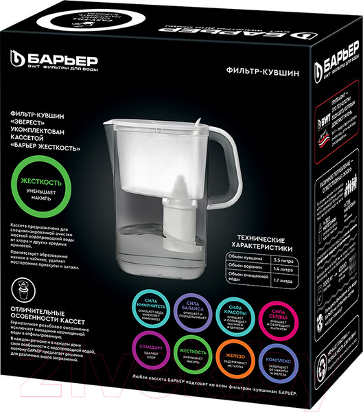 Изображение товара Фильтр-кувшин БАРЬЕР Стайл XL Эверест (черный)
