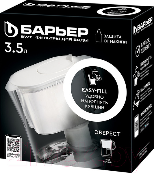 Изображение товара Фильтр-кувшин БАРЬЕР Стайл XL Эверест (черный)
