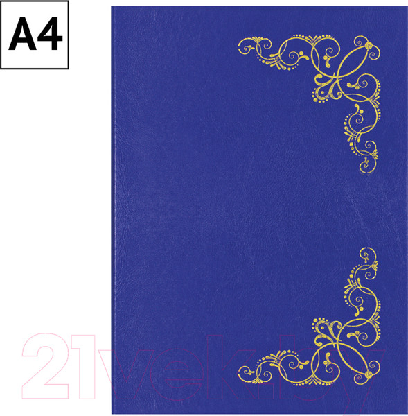 Изображение товара Папка адресная OfficeSpace Виньетка / 277205 (синий)