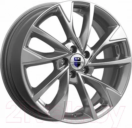 Изображение товара Литой диск K&K Роквуд 17x7" 5x114.3мм DIA 60.1мм ET 35мм Дарк платинум
