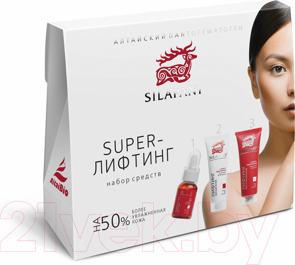 Изображение товара Набор косметики для лица Silapant Woman Super-Лифтинг Сыворотка+Крем дневной+Крем ночной (30мл+50мл+50мл)