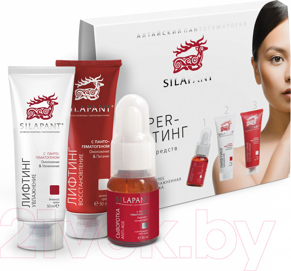 Изображение товара Набор косметики для лица Silapant Woman Super-Лифтинг Сыворотка+Крем дневной+Крем ночной (30мл+50мл+50мл)