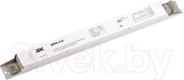 Изображение товара Дроссель для ламп (ЭПРА) IEK LLV418D-EBFL-4-18