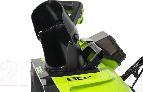 Изображение товара Снегоуборщик аккумуляторный Greenworks GD60PSTK4 60V / 2602907UB (c АКБ 4Ач и ЗУ)