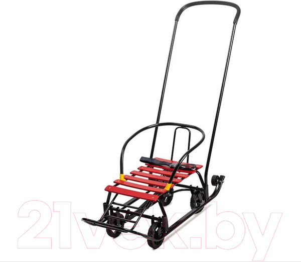 Изображение товара Санки детские GalaXy Мишутка Универсал 1 (черный/красный)