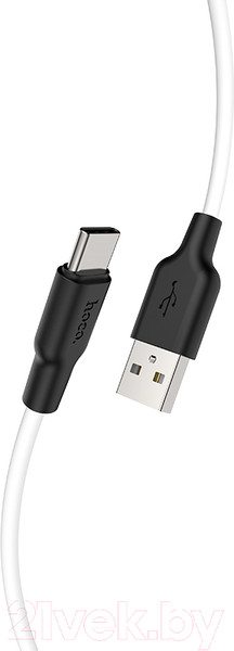 Изображение товара Кабель Hoco X21 Plus Type-C (2м, черный/белый)