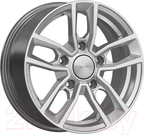 Изображение товара Литой диск SKAD Вайсхорн 16x6.5" 5x139.7мм DIA 98мм ET 40мм Сильвер