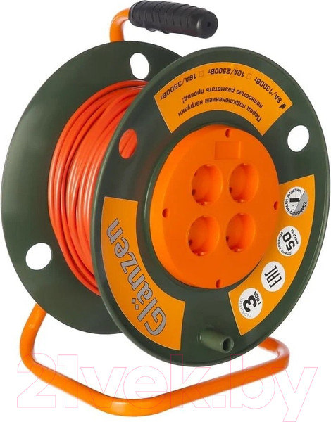 Изображение товара Удлинитель на катушке Glanzen EB-50-001