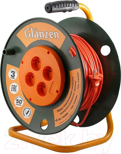 Изображение товара Удлинитель на катушке Glanzen EB-50-001