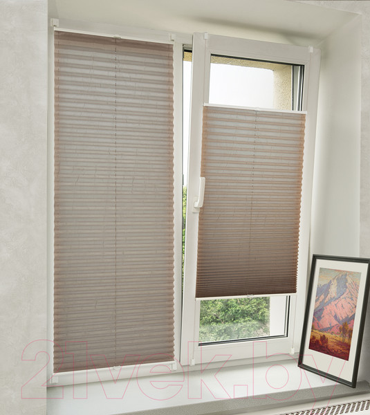 Изображение товара Штора-плиссе Delfa Basic Crush СПШ-35201 (48x160, тауп)