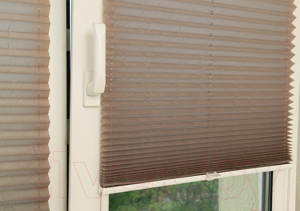 Изображение товара Штора-плиссе Delfa Basic Crush СПШ-35201 (81x160, тауп)