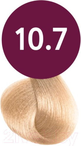 Изображение товара Масло для окрашивания волос Ollin Professional Megapolis Безаммиачное 10/7 (50мл, светлый блонд коричневый)