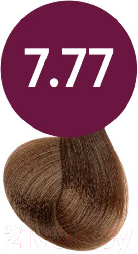 Изображение товара Масло для окрашивания волос Ollin Professional Megapolis Безаммиачное 7/77 (50мл, русый интенсивно-коричневый)