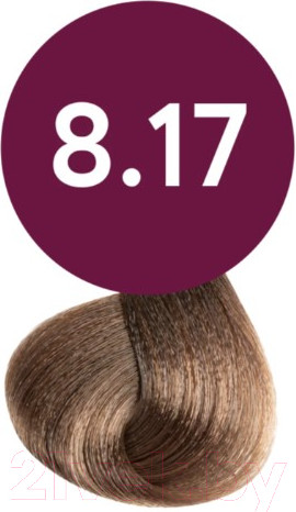 Изображение товара Масло для окрашивания волос Ollin Professional Megapolis Безаммиачное 8/17 (50мл, светло-русый пепельно-коричневый)