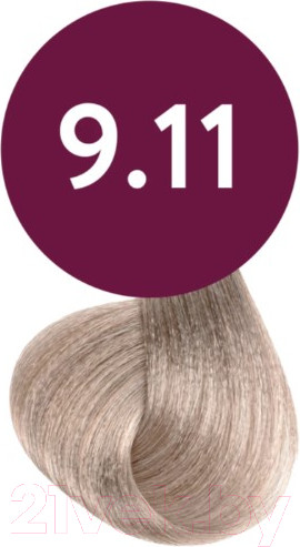 Изображение товара Масло для окрашивания волос Ollin Professional Megapolis Безаммиачное 9/11 (50мл, блондин интенсивно-пепельный)