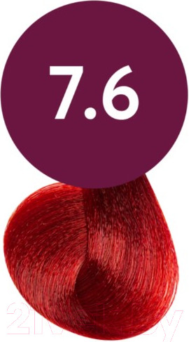 Изображение товара Масло для окрашивания волос Ollin Professional Megapolis Безаммиачное 7/6 (50мл, русый красный)