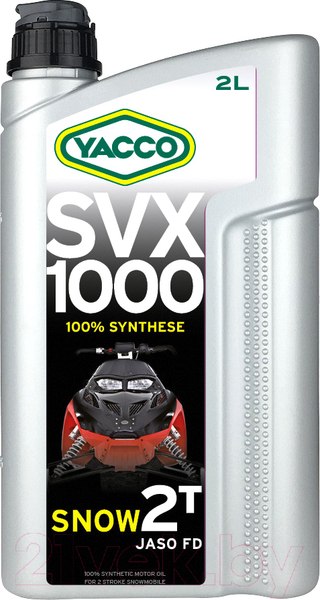 Изображение товара Моторное масло Yacco SVX 1000 Snow 2T (2л)