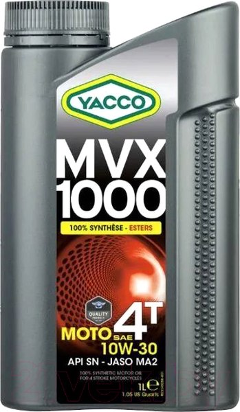 Изображение товара Моторное масло Yacco MVX 1000 4T 10W30 (1л)