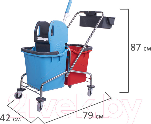 Изображение товара Тележка для уборки Brabix 607903