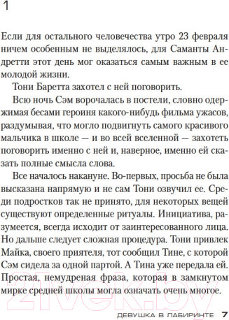 Изображение товара Книга Азбука Девушка в лабиринте (Карризи Д.)