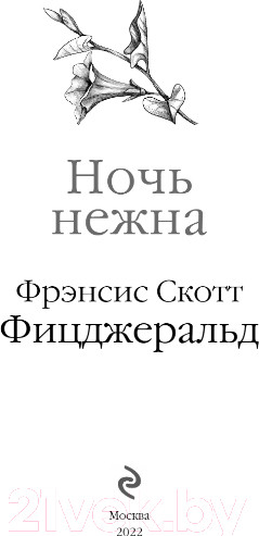 Изображение товара Книга Эксмо Ночь нежна (Фицджеральд Ф.)