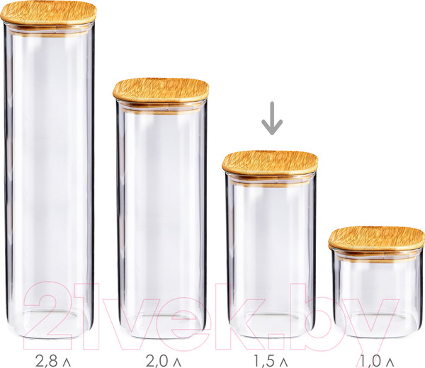 Изображение товара Емкость для хранения Appetite Studio BM2012-2S